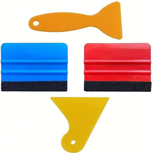 Pcs vinyl wrap - 4, squeegee