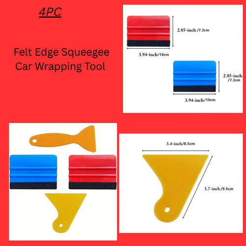 4pc vinyl wrap squeegee - wrap,