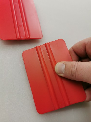 Red squeegee decals stickers - squeegee,